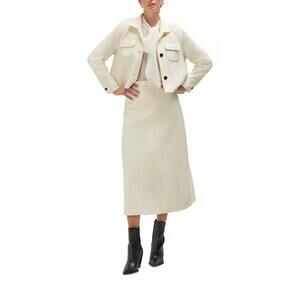 NEW CARESTE carmen midi skirt in cream